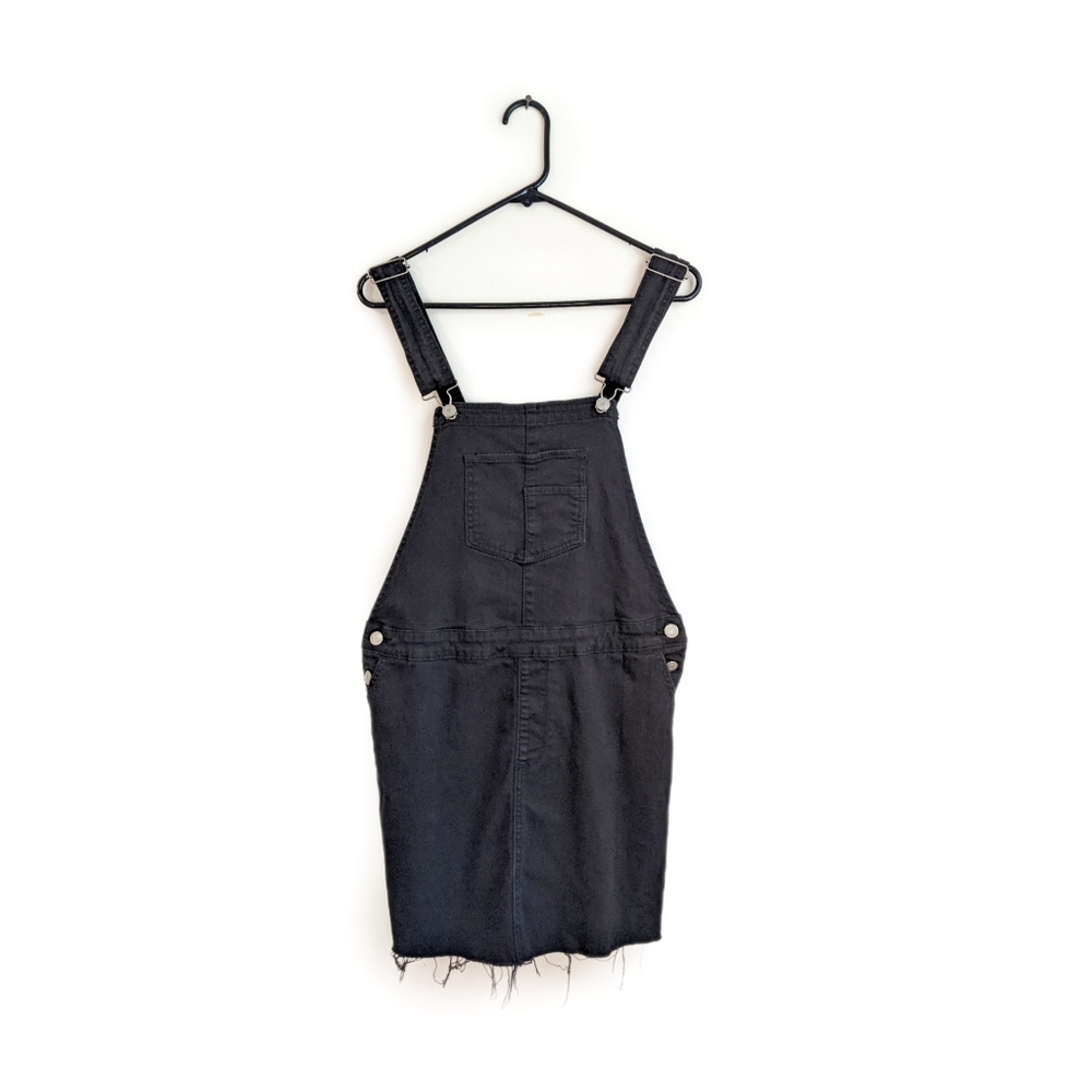 Maurices Grunge Raggedy Ann Denim Overall Dress/Jumper